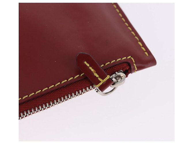 LOUIS VUITTON Epi Twist Bucket Pouch Pouch Red Silver LV Auth 196949 Argento Rosso - vista 9