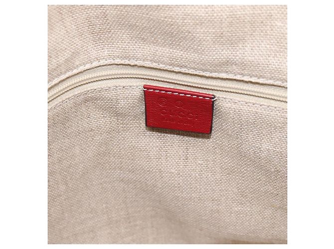 Borsa a mano GUCCI Micro GuccissimaGG in pelle rossa e oro 449657 Auth 198339V Rosso - vista 17