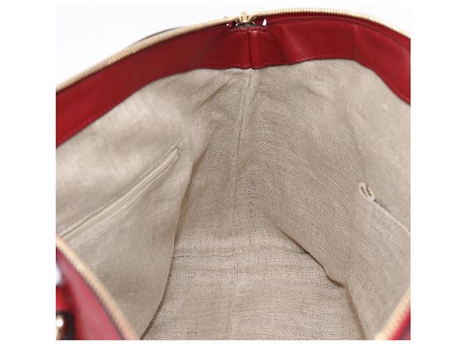 Borsa a mano GUCCI Micro GuccissimaGG in pelle rossa e oro 449657 Auth 198339V Rosso - vista 18