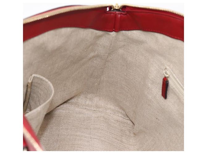 Borsa a mano GUCCI Micro GuccissimaGG in pelle rossa e oro 449657 Auth 198339V Rosso - vista 19