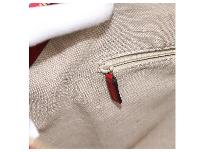 Borsa a mano GUCCI Micro GuccissimaGG in pelle rossa e oro 449657 Auth 198339V Rosso - vista 20