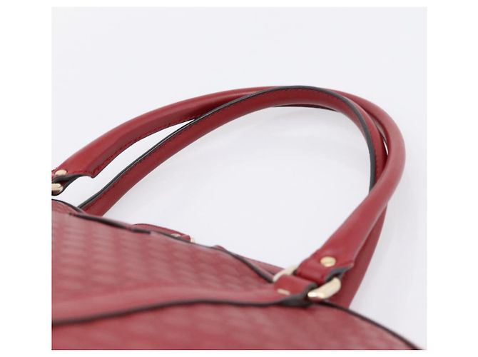 Borsa a mano GUCCI Micro GuccissimaGG in pelle rossa e oro 449657 Auth 198339V Rosso - vista 8