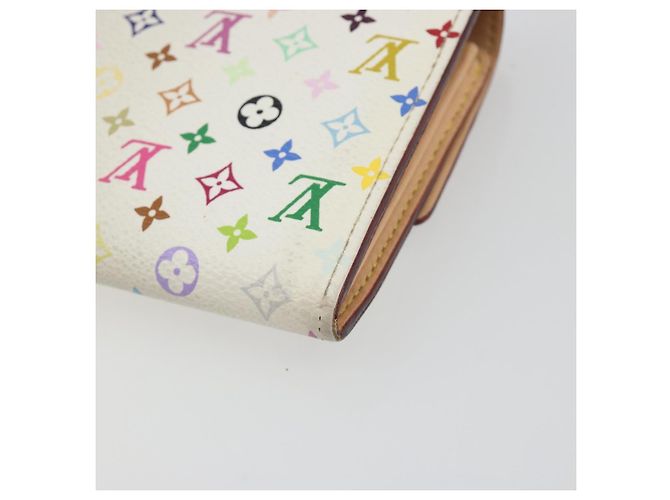 LOUIS VUITTON Multicolor Portefeuille Sarah Long Wallet M93745 LV Auth 197552 Blanco - vista 16