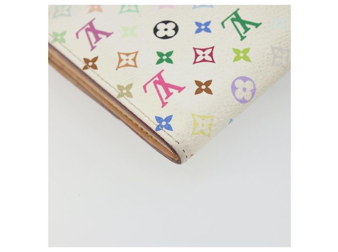 LOUIS VUITTON Multicolor Portefeuille Sarah Long Wallet M93745 LV Auth 197552 Blanco - vista 17