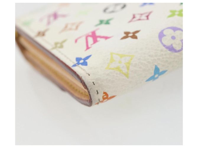 LOUIS VUITTON Multicolor Portefeuille Sarah Long Wallet M93745 LV Auth 197552 Blanco - vista 18