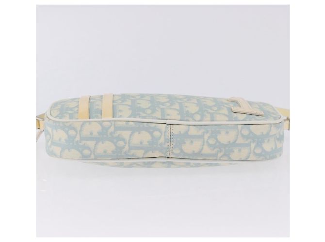 Pochette à main Christian Dior Trotter Canvas PVC Bleu Clair Argent Auth ka5724A Argenté - vue 5