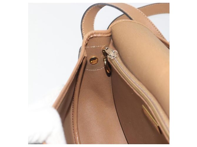 Sac à épaule Christian Dior Honeycomb PVC Leather Black Gold Tone Auth BA14833 Noir - vue 20