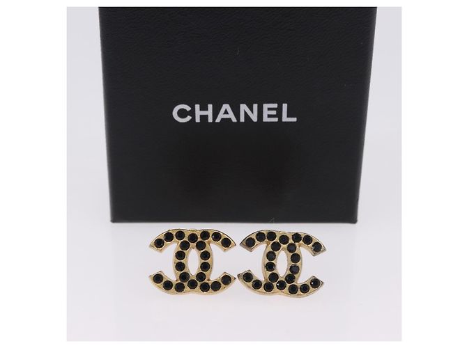 Orecchini CHANEL metallo Gold Tone CC Auth 198849V - vista 15