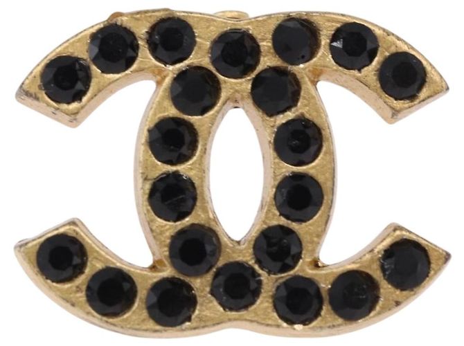 Orecchini CHANEL metallo Gold Tone CC Auth 198849V - vista 3