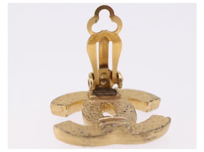 Orecchini CHANEL metallo Gold Tone CC Auth 198849V - vista 6