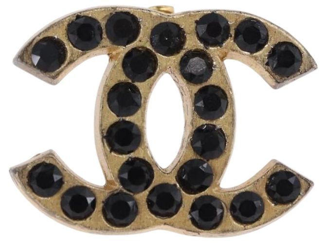 Orecchini CHANEL metallo Gold Tone CC Auth 198849V - vista 8