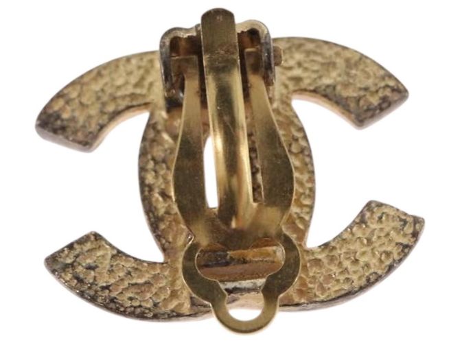Orecchini CHANEL metallo Gold Tone CC Auth 198849V - vista 9