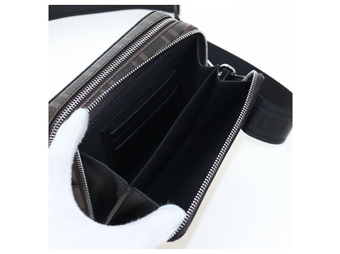 Borsa Camera 2 vie FENDI FENDIxFRGMTxPOKMON Zucca Canvas Dragonfly Auth 167506SM Marrone Nero - vista 23