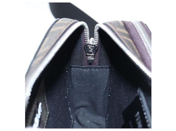 Borsa Camera 2 vie FENDI FENDIxFRGMTxPOKMON Zucca Canvas Dragonfly Auth 167506SM Marrone Nero - vista 30
