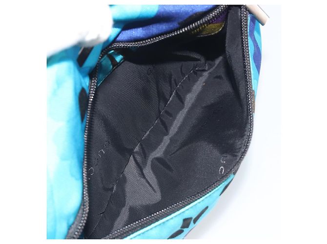 Borsa a Tracolla GUCCI Canvas Blu Argento 001 9386 Auth 197134A - vista 23