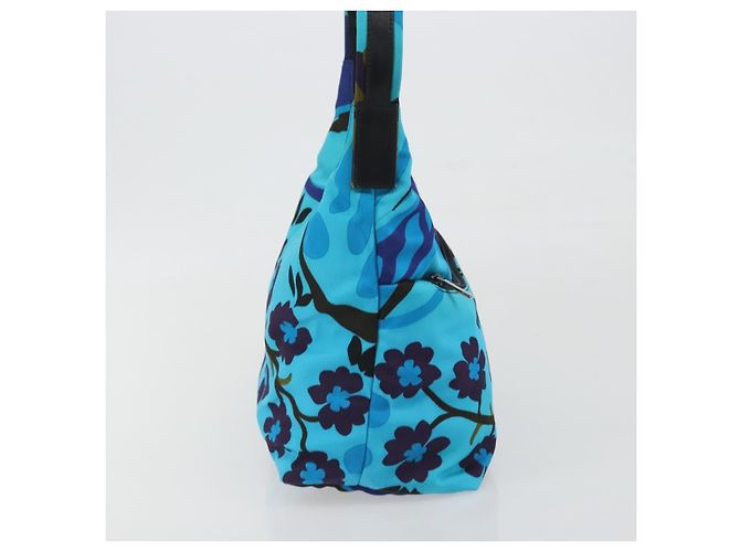Borsa a Tracolla GUCCI Canvas Blu Argento 001 9386 Auth 197134A - vista 4