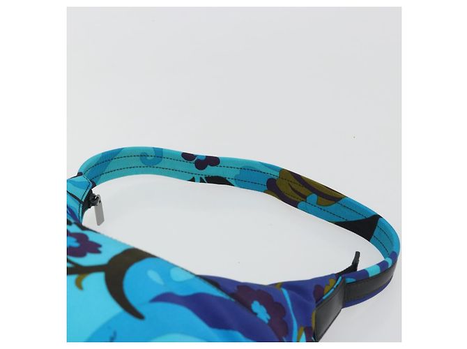 Borsa a Tracolla GUCCI Canvas Blu Argento 001 9386 Auth 197134A - vista 8