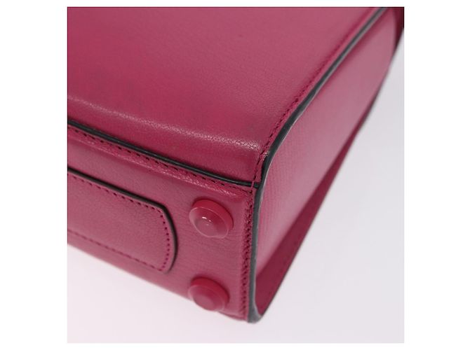 Borsa Salvatore Ferragamo Gancini in pelle 2way Rosa Argento Auth 196358A - vista 17