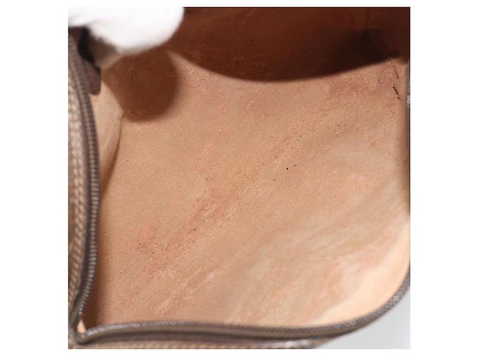 Borsa GUCCI GG Supreme Web Sherry Line PVC Beige Oro 116 02 089 Auth ka5771 D'oro - vista 10