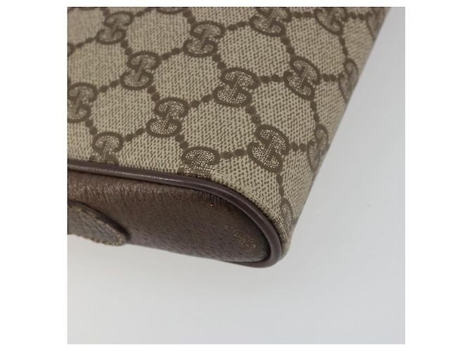 Borsa GUCCI GG Supreme Web Sherry Line PVC Beige Oro 116 02 089 Auth ka5771 D'oro - vista 15