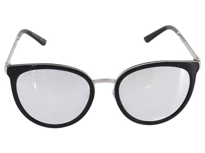 Gafas de sol GUCCI Interlocking G Shelly Metal Black Silver Auth am12315M Negro Plata - vista 13
