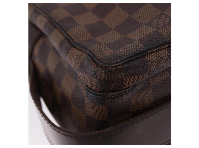 LOUIS VUITTON Damier Ebene Naviglio Shoulder Bag N45255 LV Auth BA14865 - vista 16