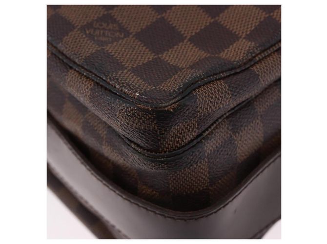 LOUIS VUITTON Damier Ebene Naviglio Shoulder Bag N45255 LV Auth BA14865 - vista 17