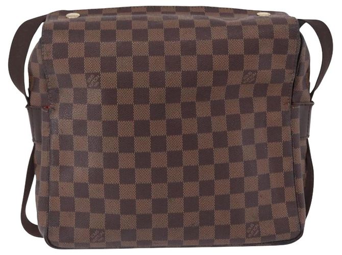 LOUIS VUITTON Damier Ebene Naviglio Shoulder Bag N45255 LV Auth BA14865 - vista 2