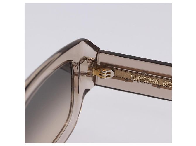 Occhiali da sole Christian Dior Plastica Marrone Oro Auth 196724M D'oro - vista 10