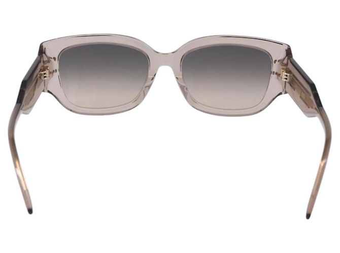 Occhiali da sole Christian Dior Plastica Marrone Oro Auth 196724M D'oro - vista 2