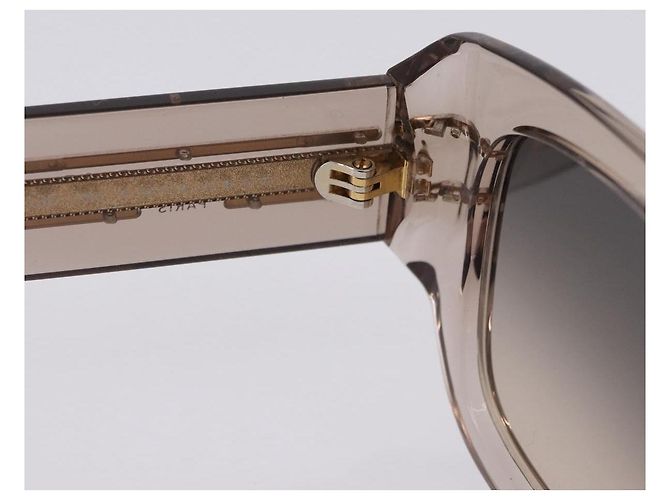 Occhiali da sole Christian Dior Plastica Marrone Oro Auth 196724M D'oro - vista 9