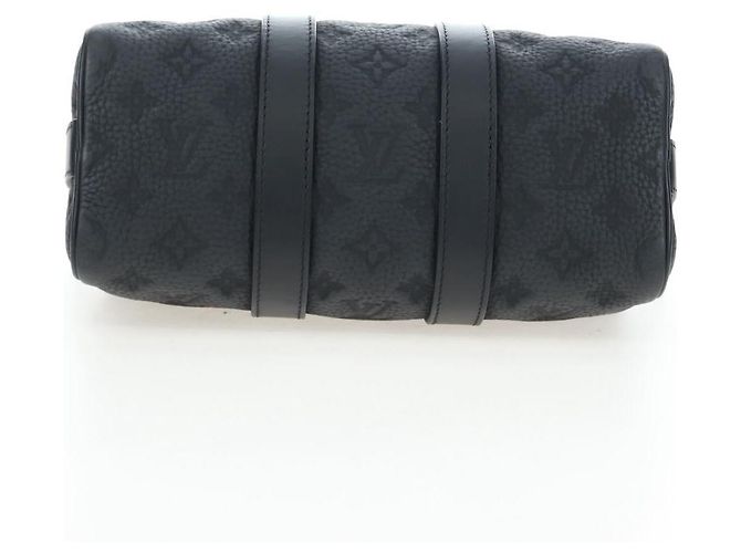 LOUIS VUITTON Monogram Taurillon Keepall Bandouliere 25 M20900 LV Auth BA14824SM Nero - vista 5