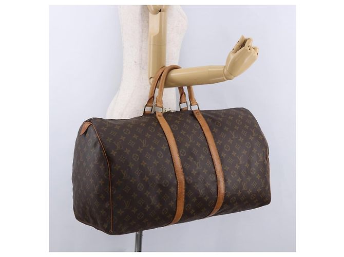 LOUIS VUITTON Monogram Keepall 55 Boston Bag M41424 LV Auth gh2293 Monogramma - vista 22