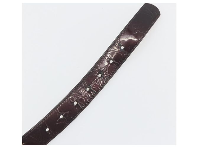 LOUIS VUITTON Monogram Vernis Ceinture Belt Amarante LV Auth BA14919 Bordò - vista 10