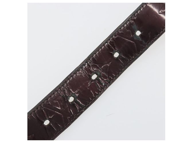 LOUIS VUITTON Monogram Vernis Ceinture Belt Amarante LV Auth BA14919 Bordò - vista 11