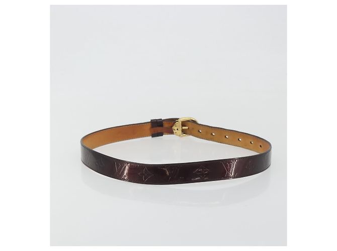LOUIS VUITTON Monogram Vernis Ceinture Belt Amarante LV Auth BA14919 Bordò - vista 2