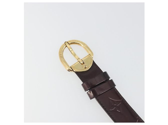LOUIS VUITTON Monogram Vernis Ceinture Belt Amarante LV Auth BA14919 Bordò - vista 6
