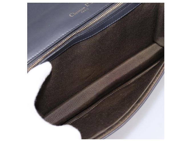 Borsa a tracolla con catena Christian Dior Diorama in pelle nera e oro Auth 198661A Nero - vista 11
