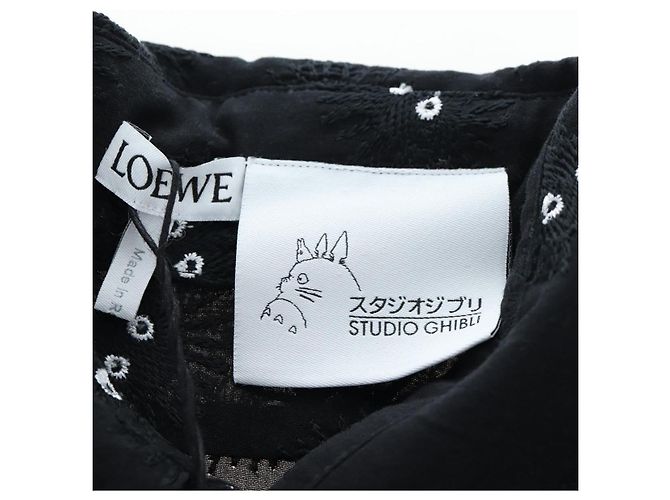 LOEWE Studio Ghibli Camicia trasparente Soot Sprites Cotone 34 Auth 167530SM Nero - vista 11
