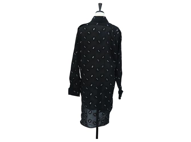 LOEWE Studio Ghibli Camicia trasparente Soot Sprites Cotone 34 Auth 167530SM Nero - vista 2