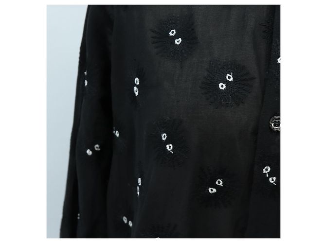 LOEWE Studio Ghibli Camicia trasparente Soot Sprites Cotone 34 Auth 167530SM Nero - vista 6