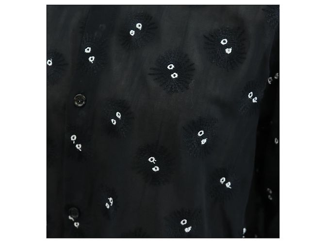 LOEWE Studio Ghibli Camicia trasparente Soot Sprites Cotone 34 Auth 167530SM Nero - vista 7