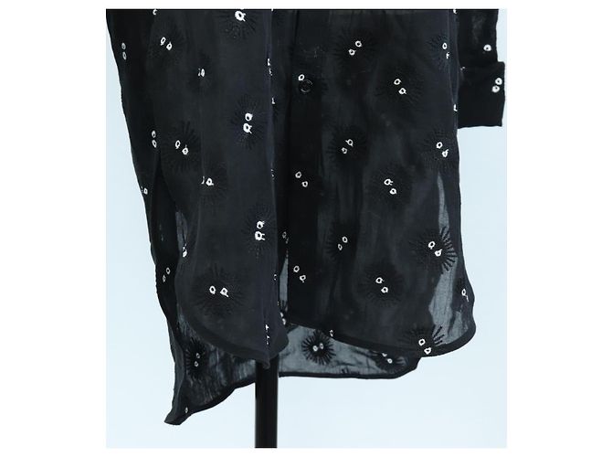 LOEWE Studio Ghibli Camicia trasparente Soot Sprites Cotone 34 Auth 167530SM Nero - vista 9