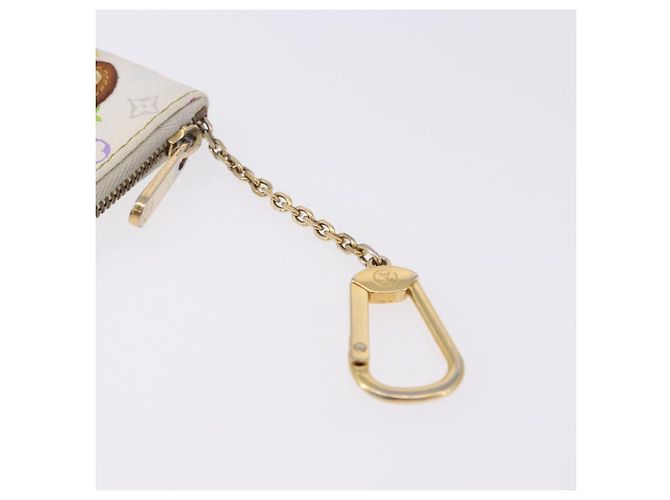 LOUIS VUITTON Monogram Multicolor Pochette MM Pouch White M60028 LV Auth 197193 Bianco - vista 6