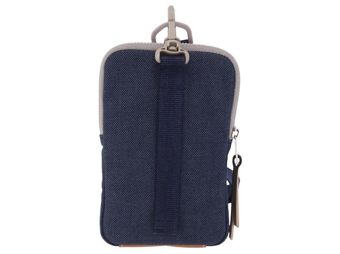 Borsa a tracolla LOEWE Irohebe Nature Neck Pouch Canvas Blue Silver Auth 196313A Argento - vista 2