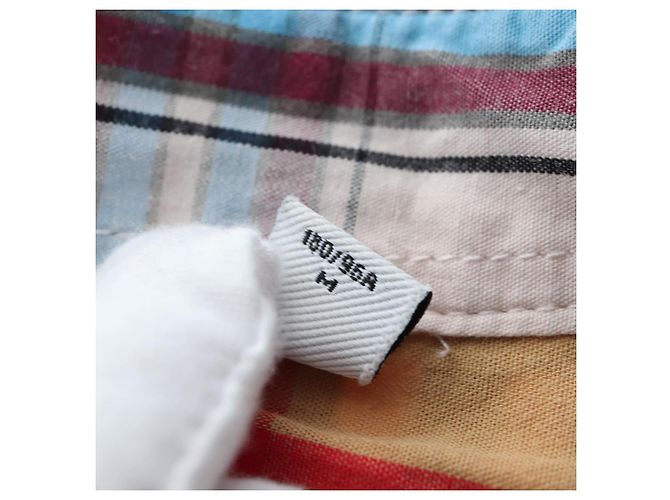 Camisa BURBERRY Nova Check de algodón Beige Auth 195117M - vista 12