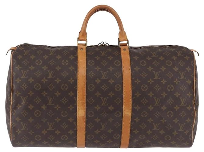 LOUIS VUITTON Monogram Keepall 55 Boston Bag M41424 LV Auth ka5699A Monogramma - vista 13