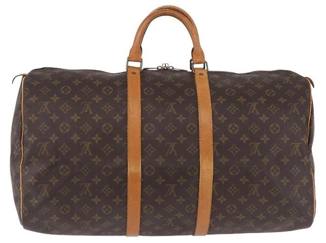 LOUIS VUITTON Monogram Keepall 55 Boston Bag M41424 LV Auth ka5699A Monogramma - vista 2