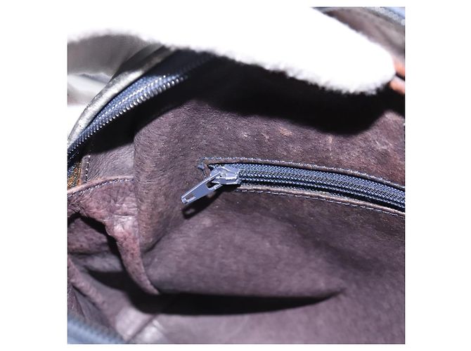 Borsa a tracolla GUCCI GG Supreme PVC Navy Gold Auth 198291 D'oro Blu navy - vista 20