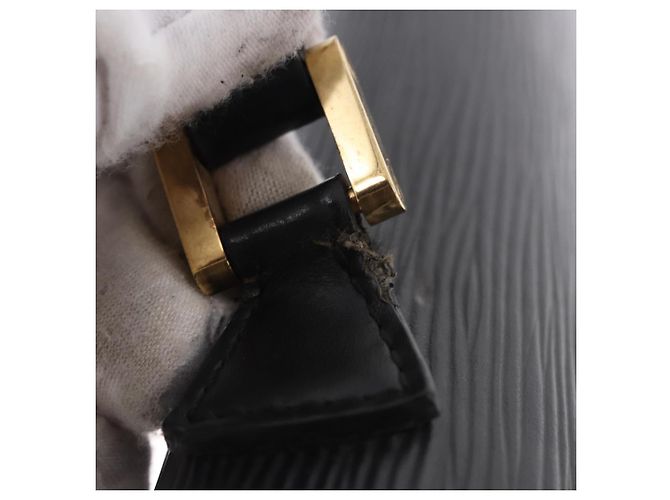 Borsa a mano LOUIS VUITTON Epi Concorde Black M52132 LV Auth BA14848 Nero - vista 9